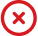 X mark icon